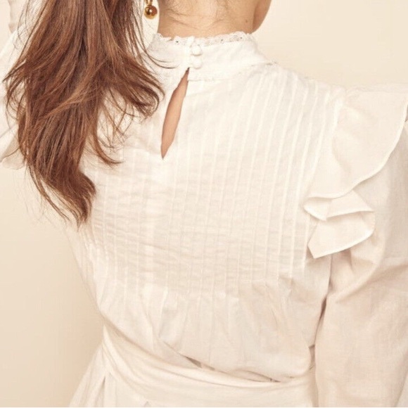 Reformation Dinah Dress in Ivory - Picture 4 of 10